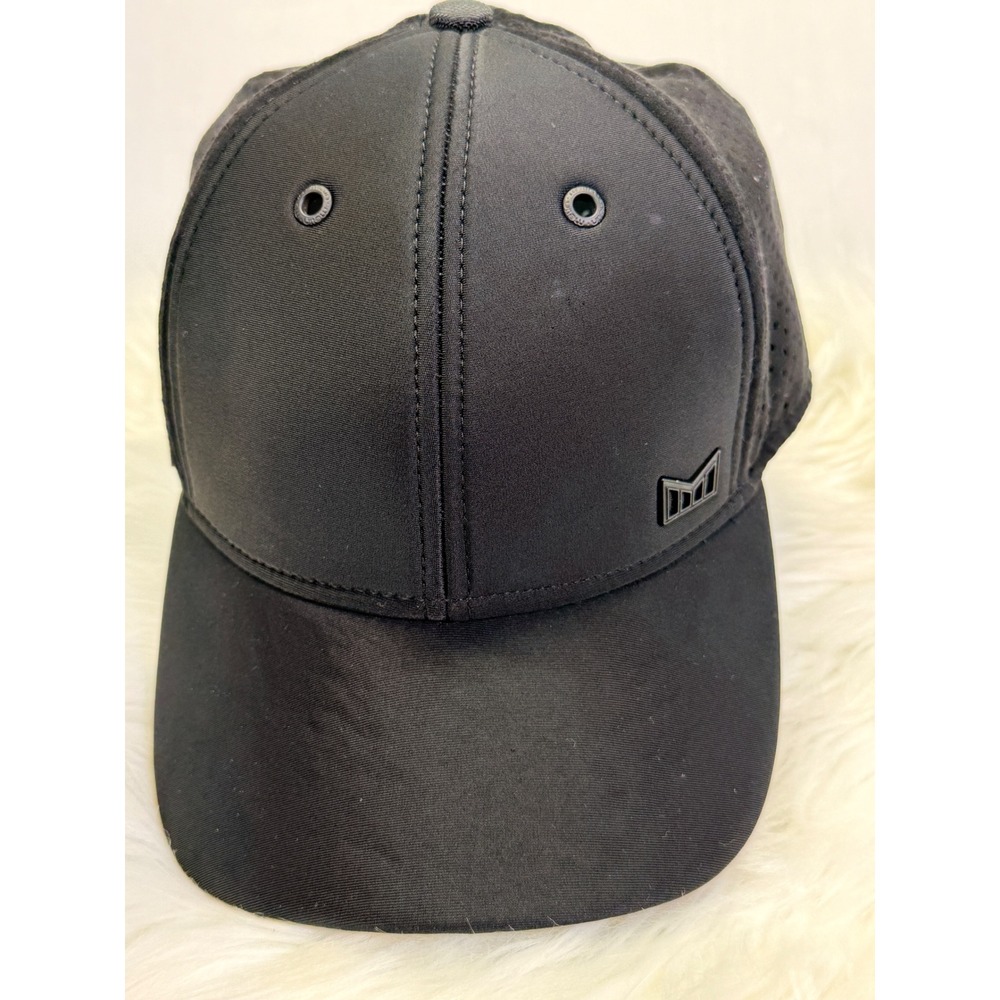 Melin Trooper II California Luxury Black Snapback Hat Perforated Performance Cap
